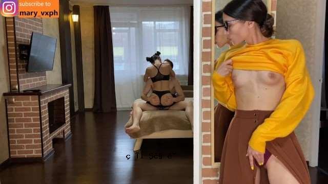 当我的女性朋友在学校时，我操纵了我性感的母亲 [maryvincxxx]