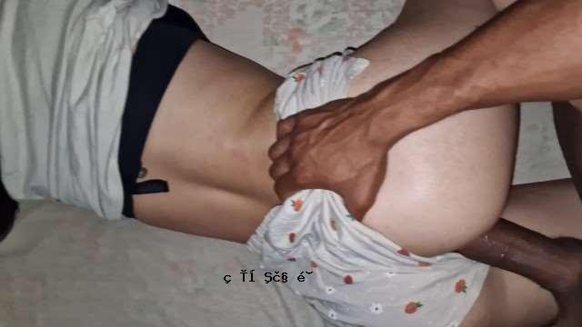 当我的男性朋友离开时，我爱我的嫂子在床上 - PORNINE ENGLISH [Badblackboyy]